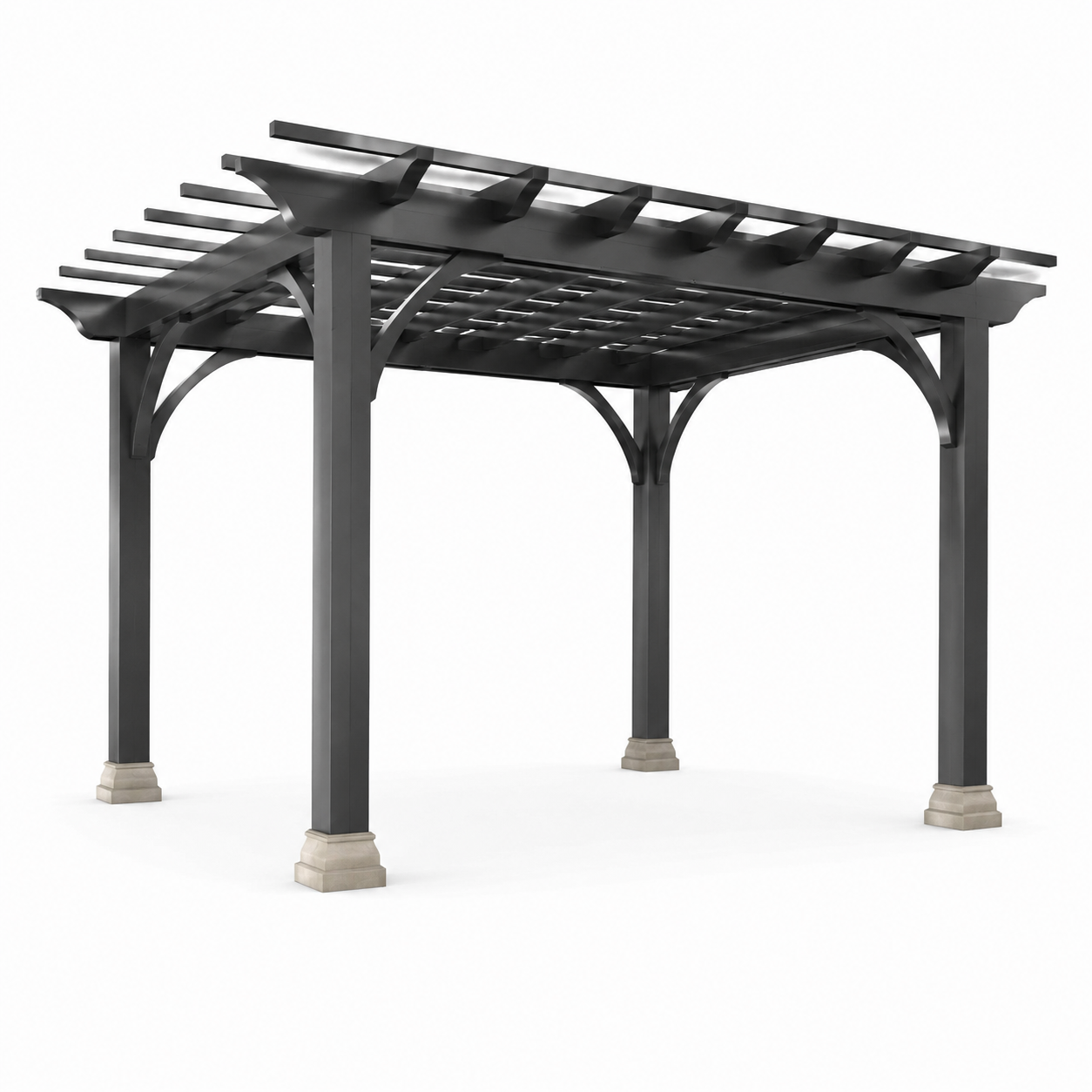 Pergola de jardin en aluminium anthracite