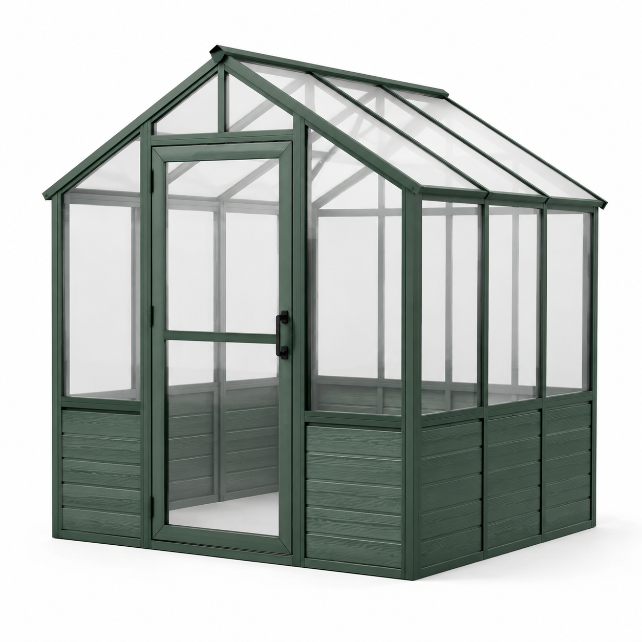 Serre de jardin en aluminium et polycarbonate vert