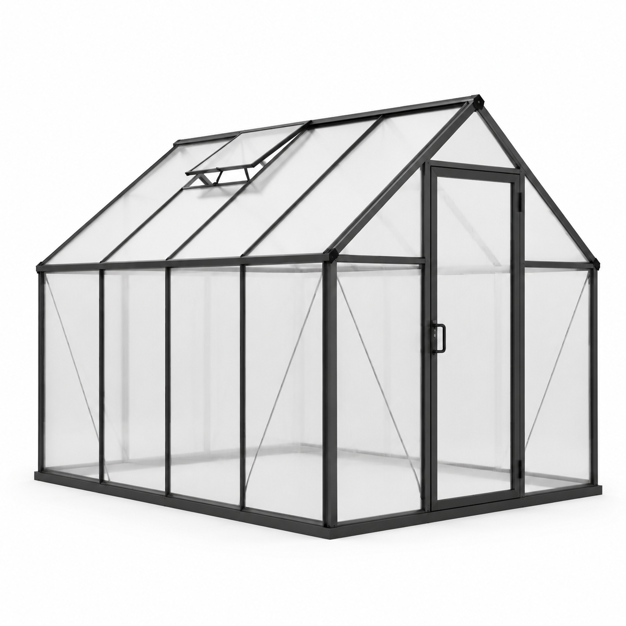 Serre en aluminium et polycarbonate 250x190x195 cm